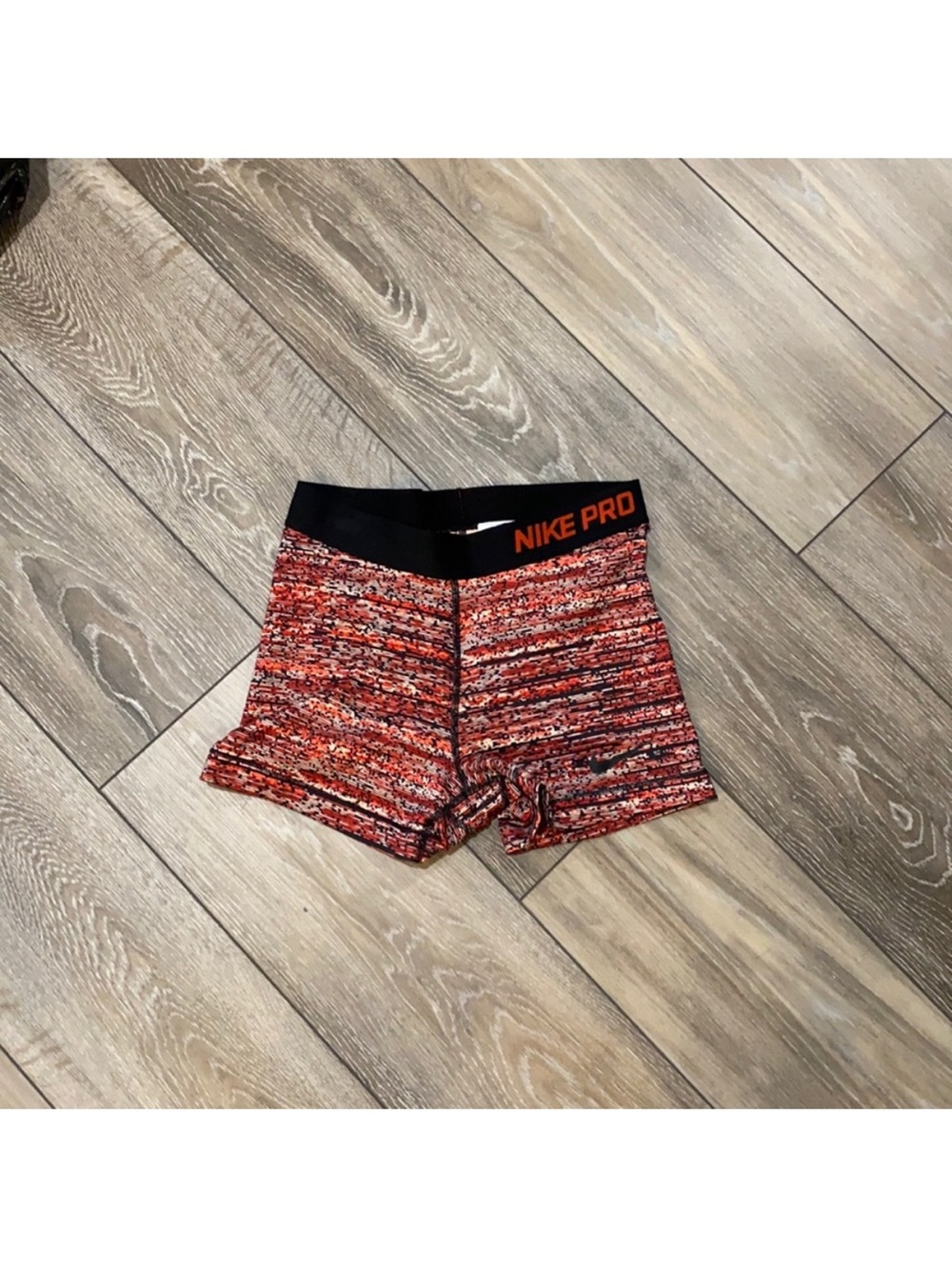 Nike Women's Red Marled Performance Shorts